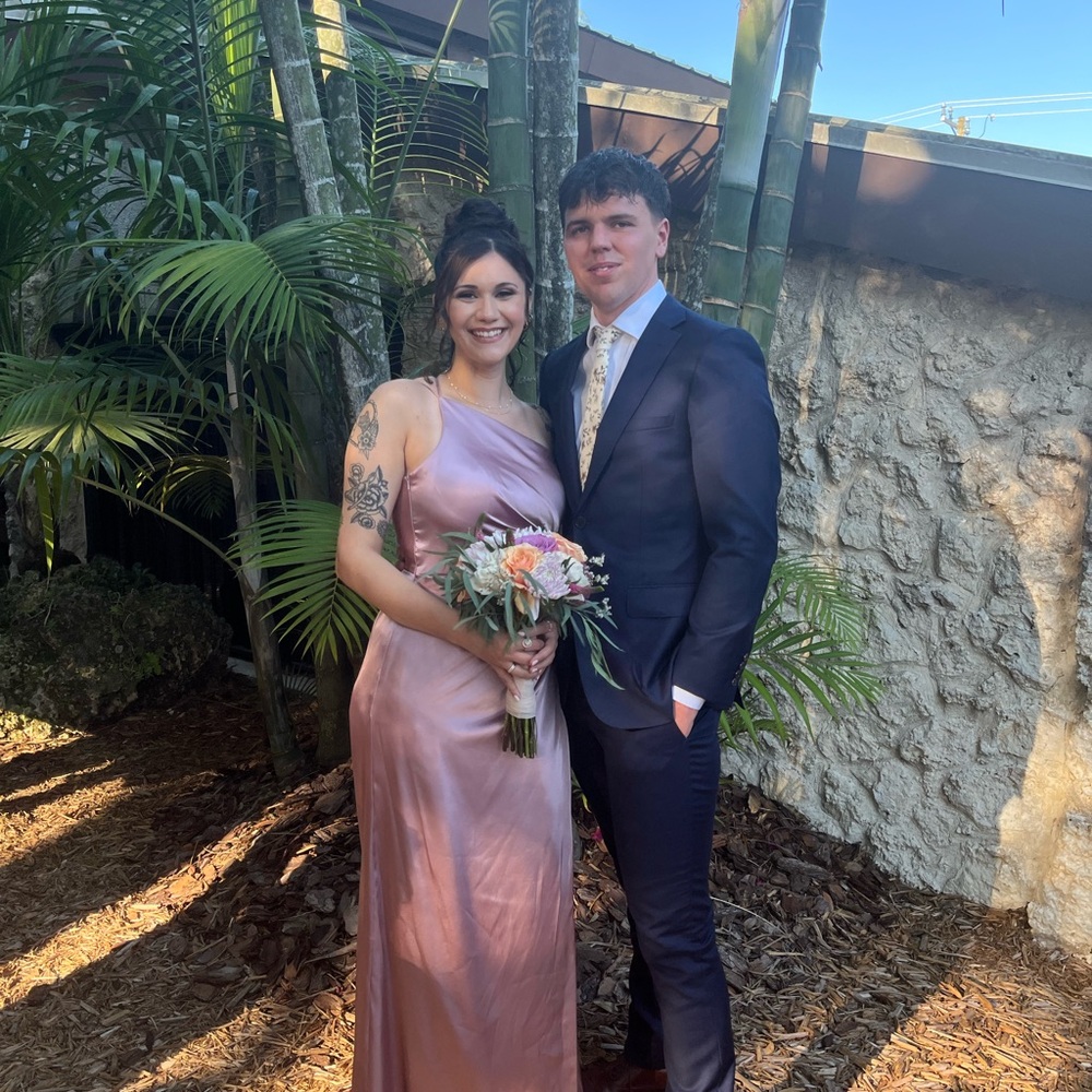 David’s Bridal Silk bridesmaid/prom dress!